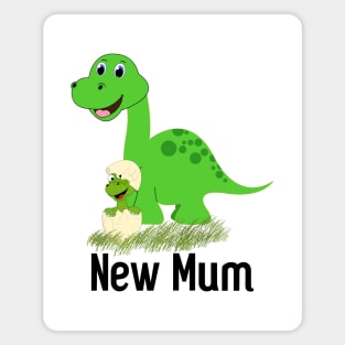 Mum and Baby Green Dinosaur Magnet